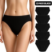 12PACK Women Bikini Brief 100%