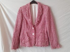 Ladies Pink Check Tweed Style