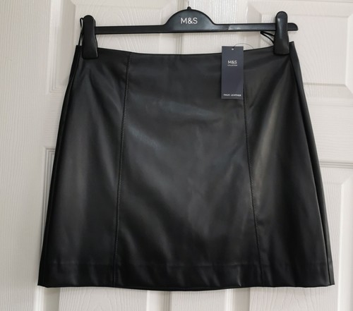 Faux leather a line - leather, a-line