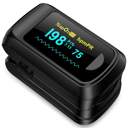 Fingertip pulse oximeter heart - fingertip,