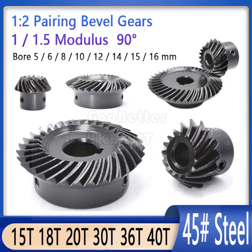 Bevel gears left right spiral - left/right,