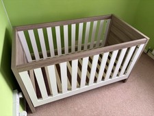 White/Oak Cot Bed – Tutti