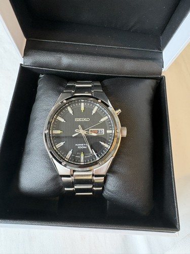 Seiko 5m83 0a0b kinetic watch - seiko,