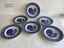 6 OLDE ALTON WARE BLUE & WHITE