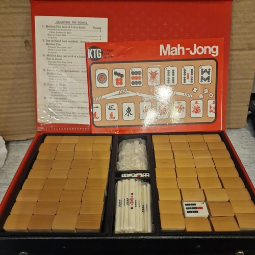 Vintage 1980 ktg mahjong set - 1980's,