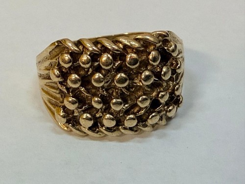 9ct gold keeper ring - gold, –