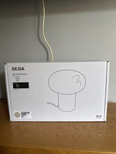 IKEA DEJSA Table Lamp Beige/Opal White Glass, 28cm