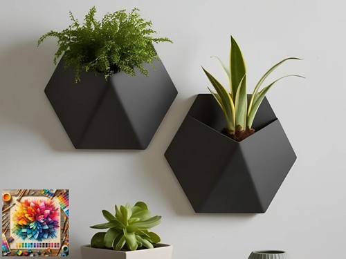Wall mounted garden - plant, pot