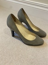 Faith Grey Suede Court Shoes