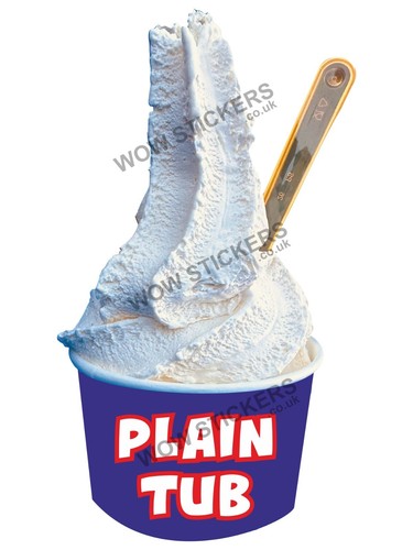 Ice cream van sticker - , plain