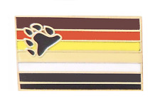 International Bear Brotherhood LGBTQ+ Gay Pride Gold Plated Pin Badge