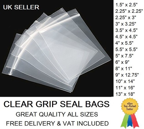 Grip seal bags resealable - resealable, self