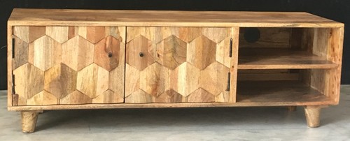 Hexagonal mango indian wood - hexagonal,