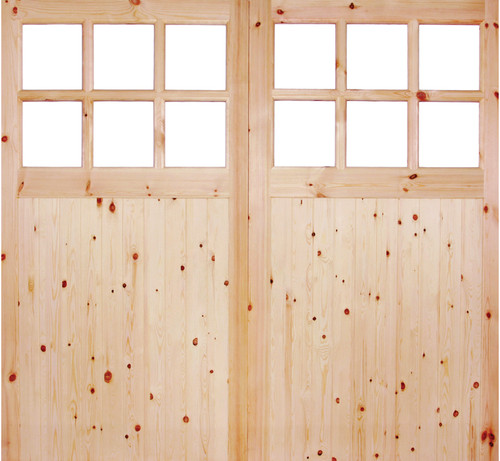 External redwood garage glazed - external,