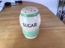 T G  Green Streamline Art Deco 1930s Sugar Sifter