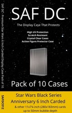 Pack of 10 SAF DC PREMIUM FOLDABLE ACTION FIGURE DISPLAY CASE -STAR WARS 6 Inch