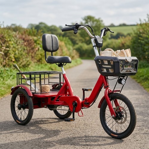 Folding electric trike - folding, inch