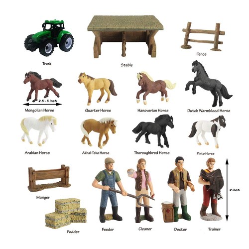 Dinobros horse toys stable - dinobros,