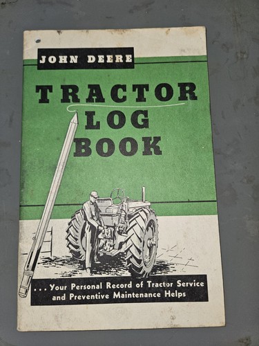 John deere tractor log - john, book