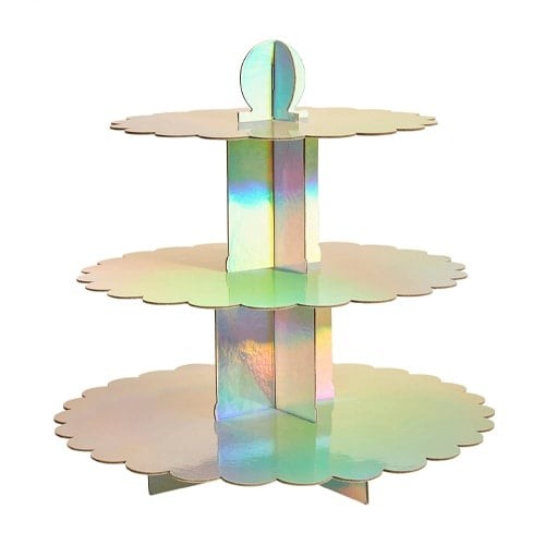 Iridescent foil tier - foil, 3
