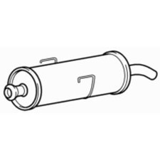 Rear Exhaust Silencer Back Box