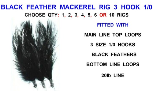 Black feather rig - black,