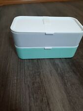 White/teal/ Monbento Lunch Box