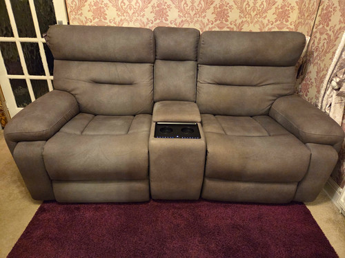 Grey seater recliner - grey,
