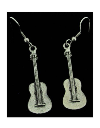 Spanish guitar earrings - guitar,