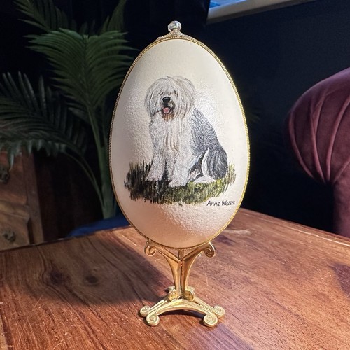 Vintage hand painted egg old - vintage,