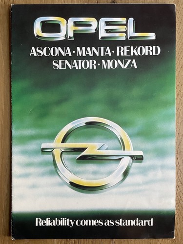 Opel range brochure ascona - range, (ascona