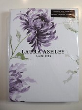 LAURA ASHLEY NINETTE LAVENDER FLORAL COTTON DUVET COVER SET BEDDING - SUPERKING