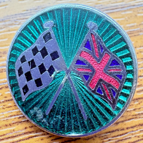 Vintage chequered flag - vintage,