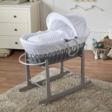 White Wicker Moses Basket for