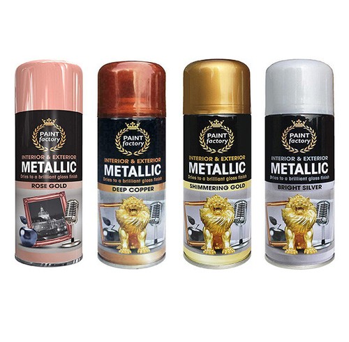 Metallic spray paint aerosol - paint,