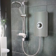 * new Triton Aspirante 9.5kw Gun Metal Electric Shower ASP09GUNMTL 