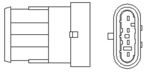 Lambda oxygen sensor - oxygen, fits