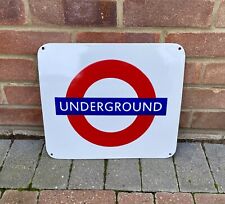 London Underground Metal Enamelled Sign 38cm x 33cm