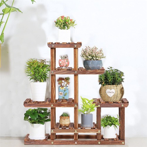 Wood tabletop plant stand - tabletop,
