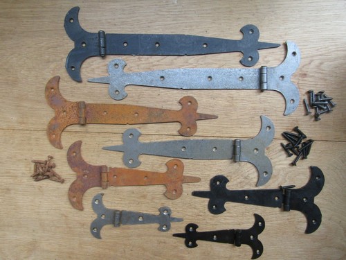 Pair hinges vintage cabinet - pair,