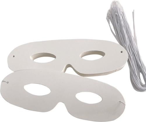 40pcs die cut paper masks - paper, half