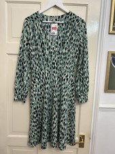 Ladies H&M Green Smart Wrap Over Dress Size Small New With Tags