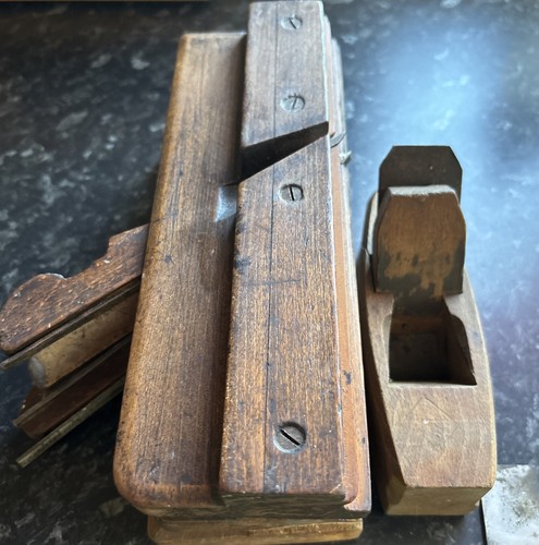 Antique wooden moulding rebate - wooden,