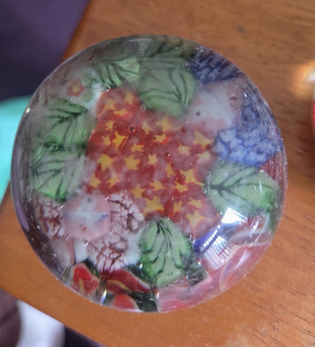 Glass paperweight - glass,