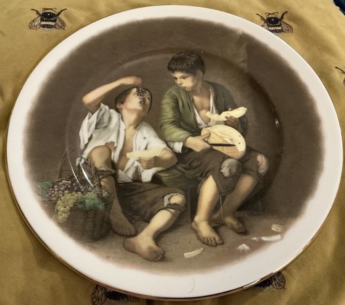 Beggar boys eating grapes - beggar,