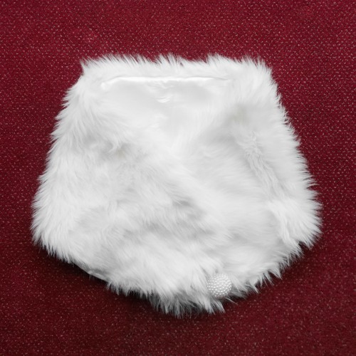 White fur shawl shrug - fur, with