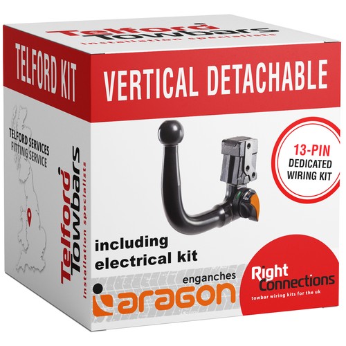 Vertical detachable towbar - towbar, vw