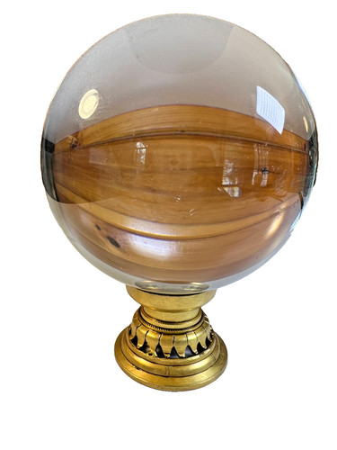Vintage crystal ball ornate - vintage,