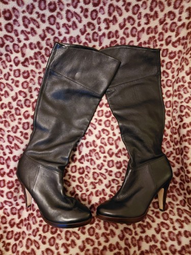 Topshop size black leather - size,