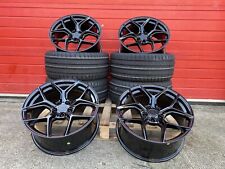 VW TRANSPORTER T5 T6 19" ALLOY WHEELS + 275/40/19 TYRES LOAD RATED CONCAVE 9.5J